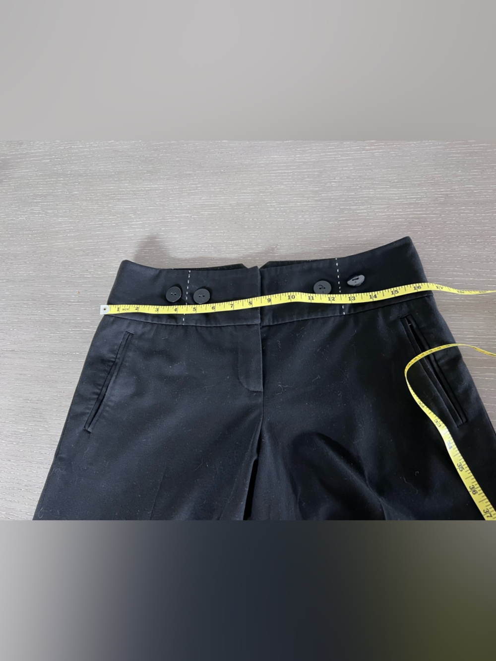 Women’s Black super wide cropped pants pants size 6 - Picture 6 of 13